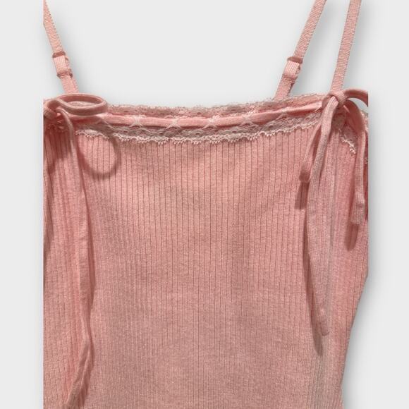 EDIKTED Bow Tie Rib Minidress Size Medium - Picture 8 of 12